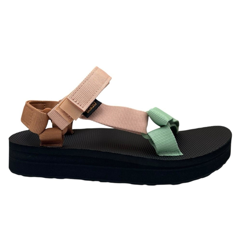 Teva Midform Universal Womens Sport Sandal Sz 8 Clay Green Tan Brown Adjustable - Picture 14 of 14